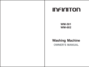 Manual Infiniton WM-501 Máquina de lavar roupa