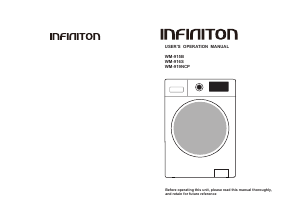 Manual Infiniton WM-915B Máquina de lavar roupa