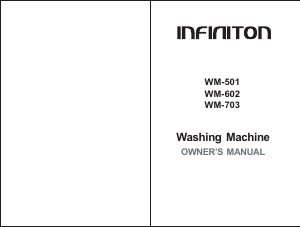 Manual Infiniton WM-703 Máquina de lavar roupa