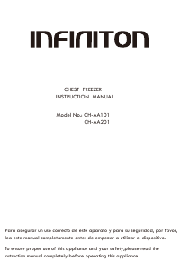 Manual Infiniton CH-AA201 Freezer