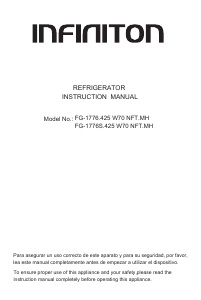 Manual de uso Infiniton FG-1776S.425 W70 NFT.MH Frigorífico combinado