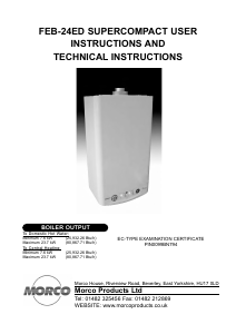 Manual Morco FEB-24ED Gas Boiler