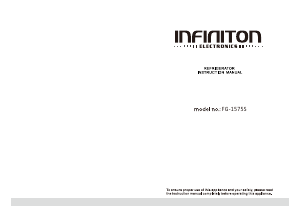 Bruksanvisning Infiniton FG-1575S Kyl-frys