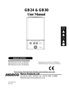 Handleiding Morco GB24 SII (pagina 12 van 36) (Engels)