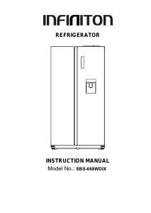 Manual Infiniton SBS-668WDIX Fridge-Freezer
