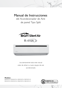 Manual de uso BGH BS26WCL4 Aire acondicionado