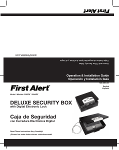 Manual First Alert 3040DF Safe