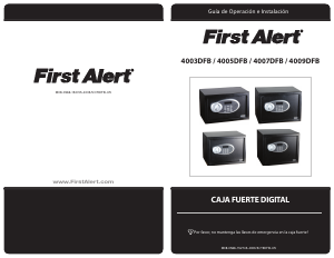 Manual de uso First Alert 4007DFB Caja fuerte