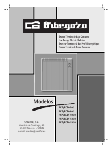 Manual Orbegozo RCD-1500 Heater
