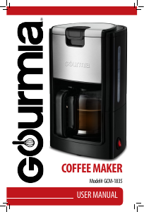 Manual Gourmia GCM1835 Coffee Machine