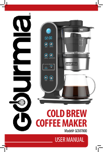 Manual Gourmia GCM7800 Coffee Machine