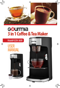 Manual Gourmia GCM3600 Coffee Machine