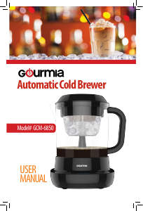 Manual Gourmia GCM6850 Coffee Machine