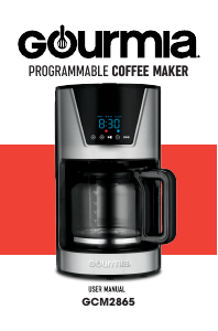 Manual Gourmia GCM2865 Coffee Machine