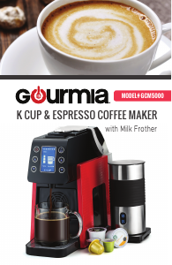 Manual Gourmia GCM5000 Coffee Machine