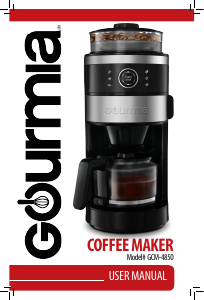 Manual Gourmia GCM4850 Coffee Machine