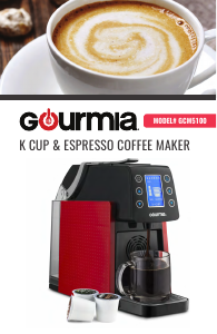 Manual Gourmia GCM5100 Coffee Machine