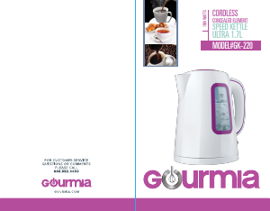 Handleiding Gourmia GK220 Waterkoker