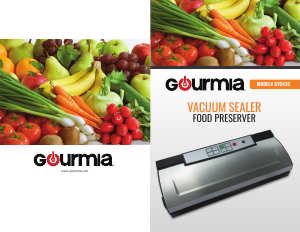 Manual Gourmia GVS435 Vacuum Sealer