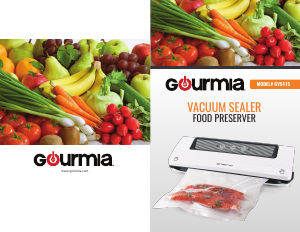 Manual Gourmia GVS415 Vacuum Sealer