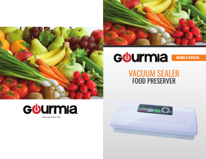 Manual Gourmia GVS425 Vacuum Sealer