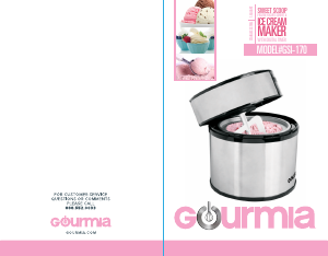 Manual Gourmia GSI170 Ice Cream Machine
