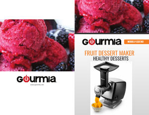 Manual Gourmia GSI180 Ice Cream Machine