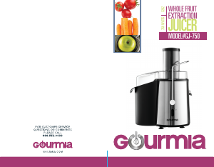 Manual Gourmia GJ750 Juicer