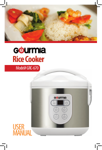 Manual Gourmia GRC670 Rice Cooker