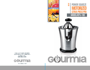 Manual Gourmia EPJ100 Citrus Juicer