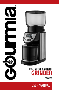 Manual Gourmia GCG205 Coffee Grinder