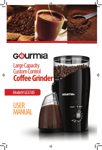 Manual Gourmia GCG185 Coffee Grinder