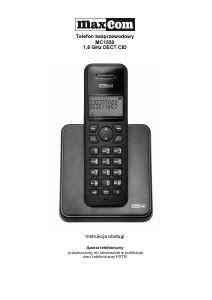 Instrukcja Maxcom MC1550 Telefon bezprzewodowy