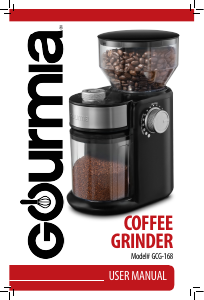 Manual Gourmia GCG168 Coffee Grinder