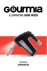 Manual Gourmia GHM2530 Hand Mixer