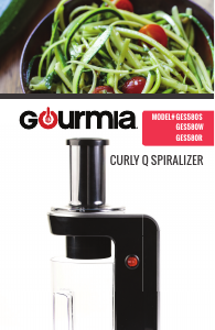 Manual Gourmia GES580W Spiralizer