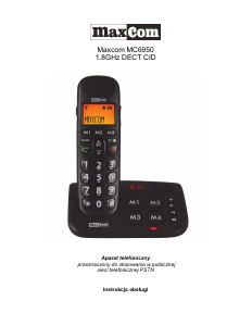 Instrukcja Maxcom MC6950 Telefon bezprzewodowy
