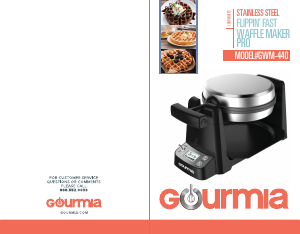 Manual Gourmia GWM440 Waffle Maker