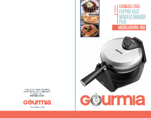 Manual Gourmia GWM460 Waffle Maker