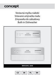 Manuál Concept MNV2060 Myčka na nádobí