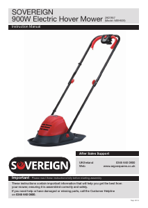 Bruksanvisning Sovereign MEH929 Gräsklippare