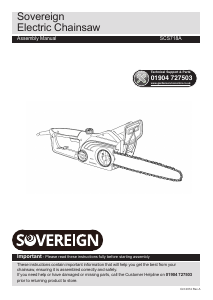 Handleiding Sovereign SCS718A Kettingzaag