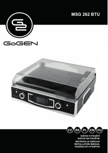 Instrukcja GoGEN MSG 262 BTU Gramofon