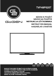 Manual GoGEN TVF48P525T LED Television