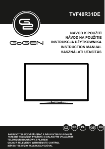 Návod GoGEN TVF40R31DE LED televízor