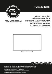 Návod GoGEN TVU43V42DE LED televízor