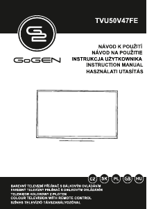 Manual GoGEN TVU50V47FE LED Television