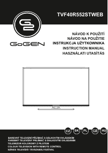 Návod GoGEN TVF40R552STWEB LED televízor