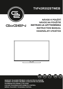 Návod GoGEN TVF43R552STWEB LED televízor