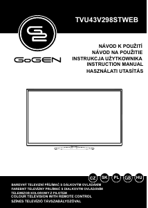 Manual GoGEN TVU43V298STWEB LED Television